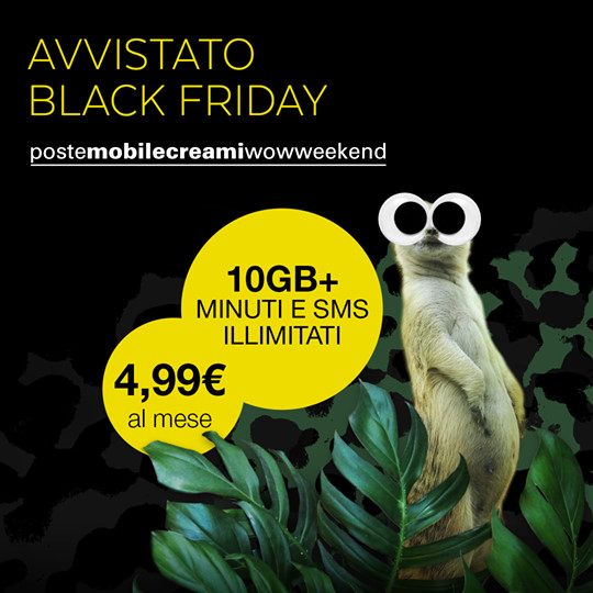 PosteMobile CREAMI WOW Weekend: torna la promozione di grande successo