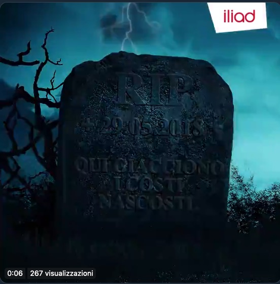 Iliad seppellisce i costi nascosti in occasione di Halloween