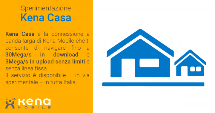 Kena Casa, l'offerta in via sperimentale di Kena: ecco i dettagli