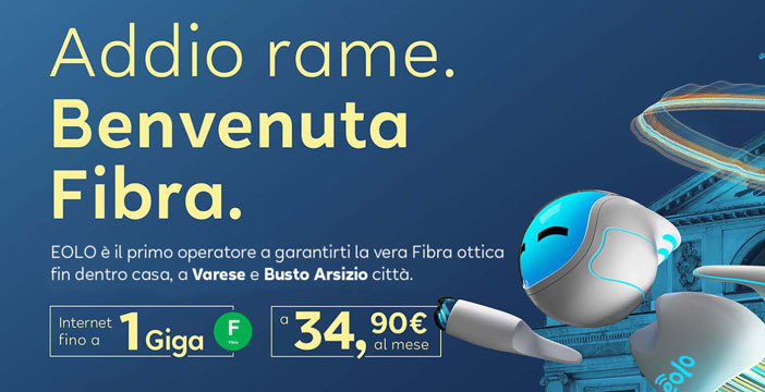 Eolo si dà alla fibra ottica: ecco la prima offerta nelle prime città
