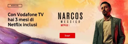 Nuove offerte Vodafone Tv con Netflix incluso