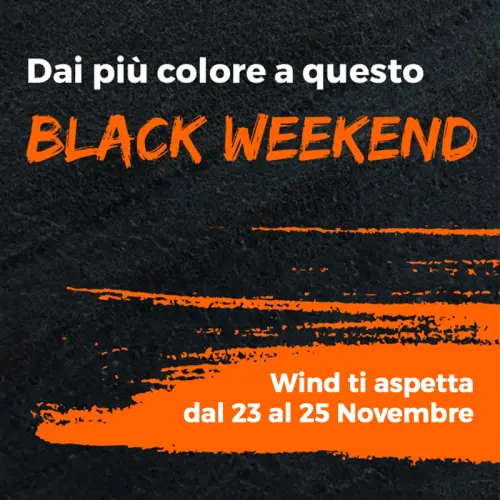 Black Weekend di Wind: offerte lampo da non perdere