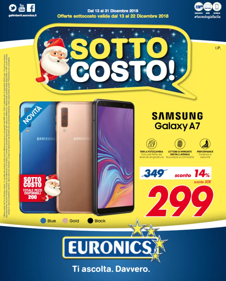 Torna il Sottocosto Euronics: nuova settimana di super sconti