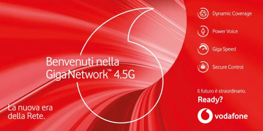Vodafone lancia la super tariffa Unlimited Red+ in 4.5G