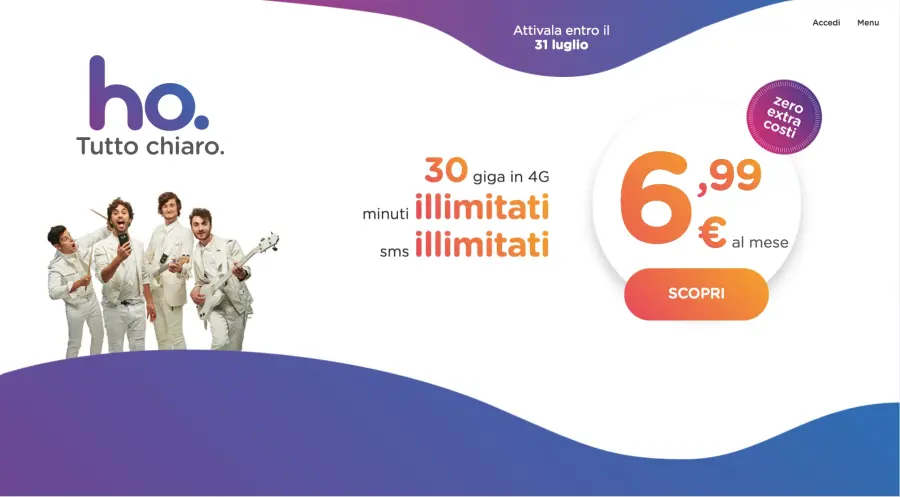 Ho Mobile: ecco la prima offerta del clone di Iliad