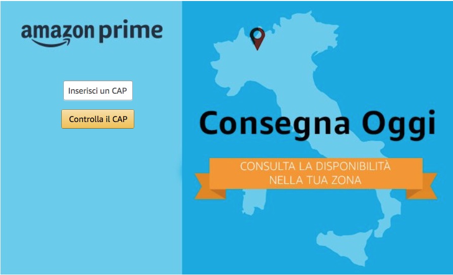 Consegna oggi, Amazon consegna in giornata anche a Roma
