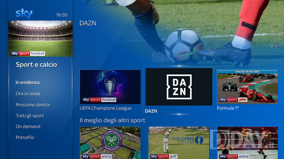 DAZN anche su Sky Q: ecco i nuovi vantaggiosi ticket