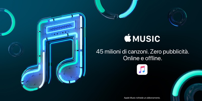 Tre mesi di Apple Music inclusi con le offerte 3