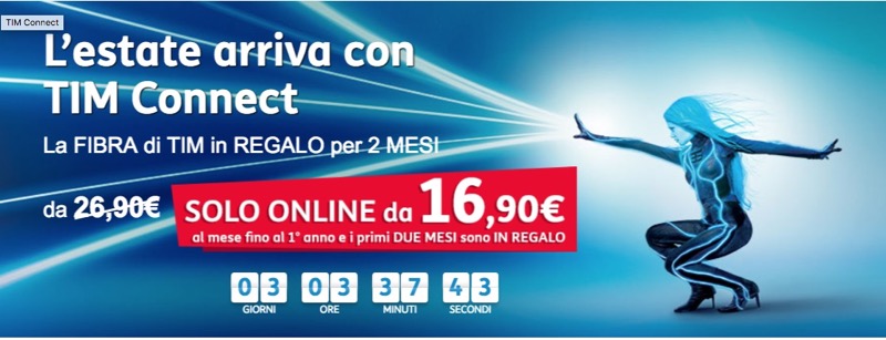 Tim Connect super scontata solo online: avete tre giorni di tempo