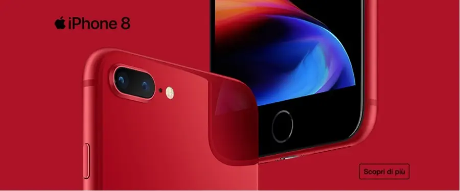 iPhone 8 Red in offerta con Wind a rate