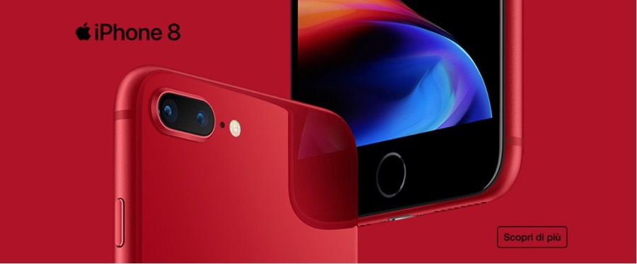 iPhone 8 Red in offerta con Wind a rate