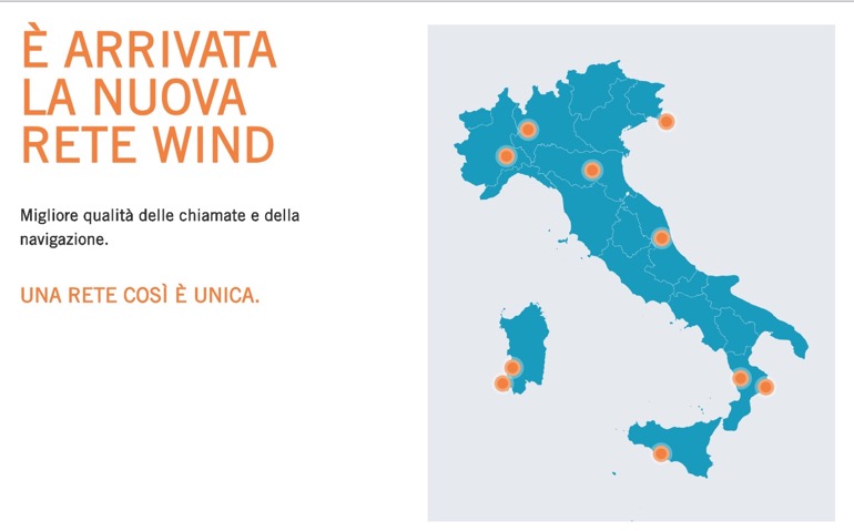 Wind-Tre, sta arrivando la rete unica: ecco le nuove Province