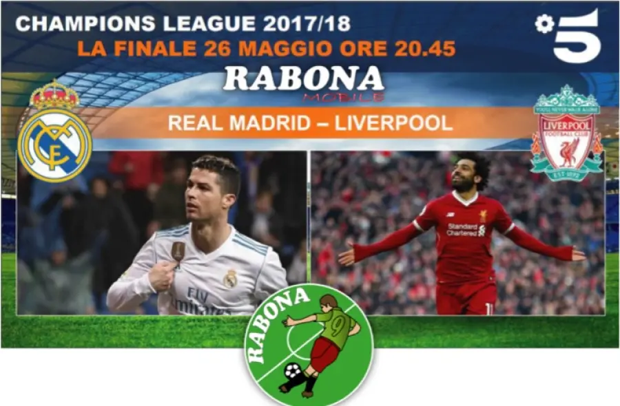 Rabona Mobile, per la finale Champions League su Canale 5