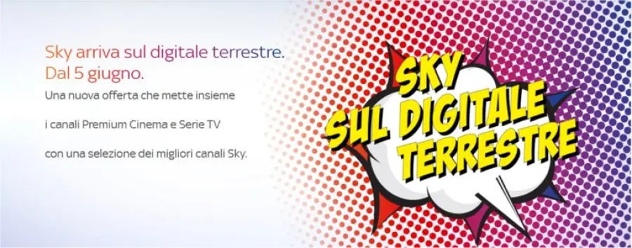 Sky sbarca sul digitale terrestre: ecco la prima offerta