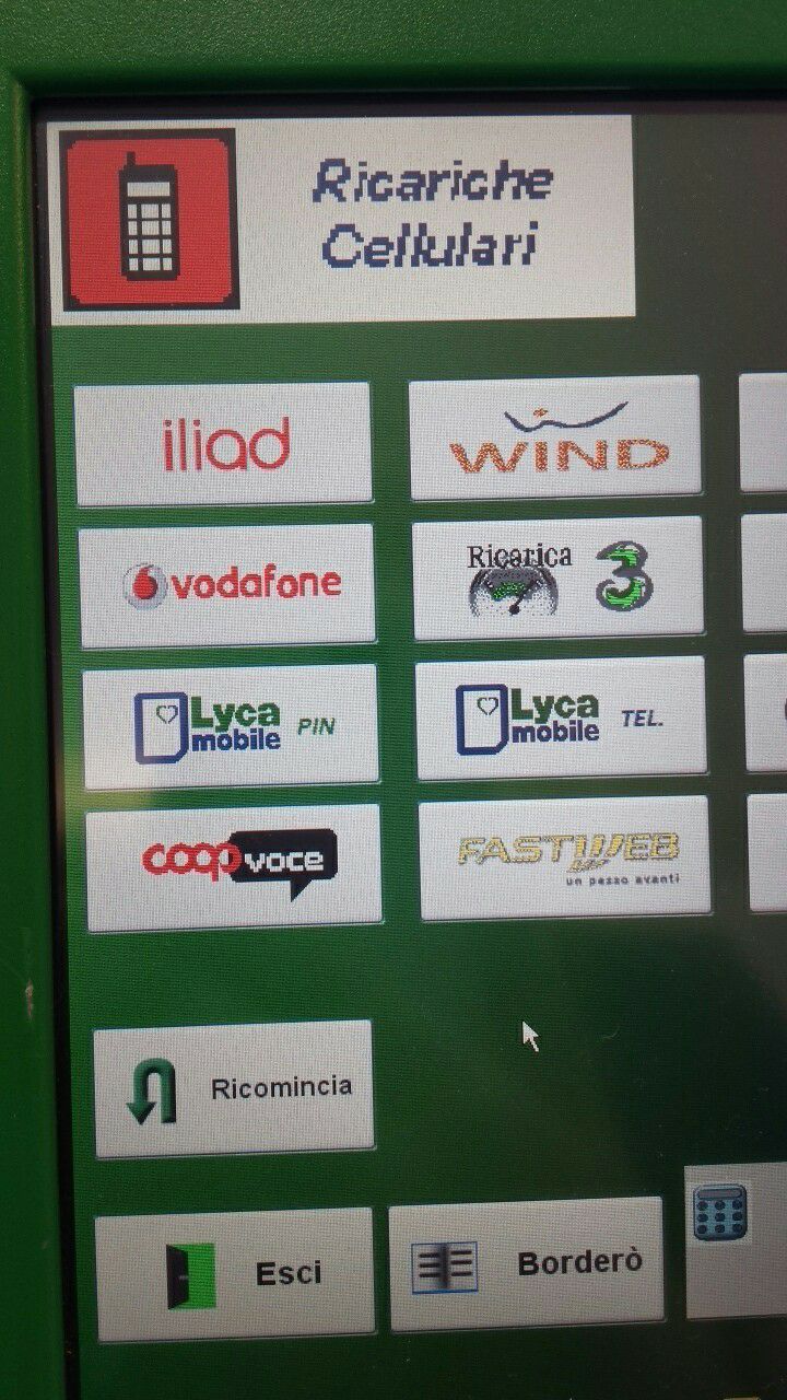 Iliad, spuntano le ricariche nelle ricevitorie Sisal