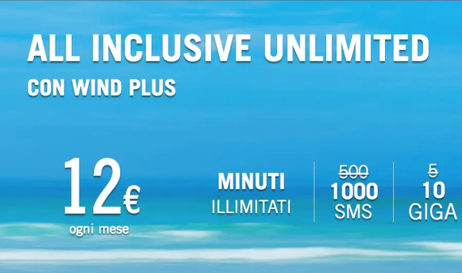 All Inclusive con Wind Plus in promozione e due mesi di Now Tv