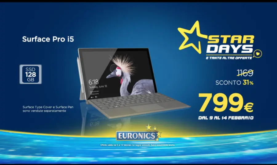 Euronics, tornano gli Star days con oggetti hi-tech scontati