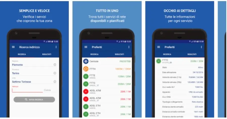 Fibrapp, la app che ti informa sulla rete adsl e fibra