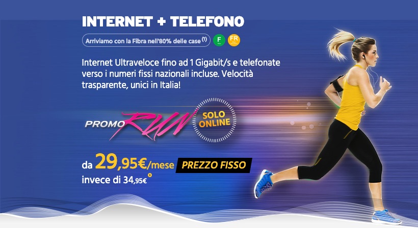 Fastweb RUN Internet + telefono