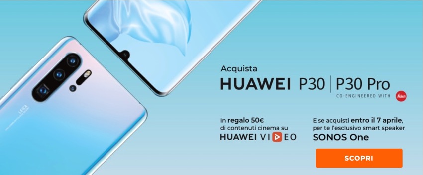 Huawei P30 e P30 PRO con Wind