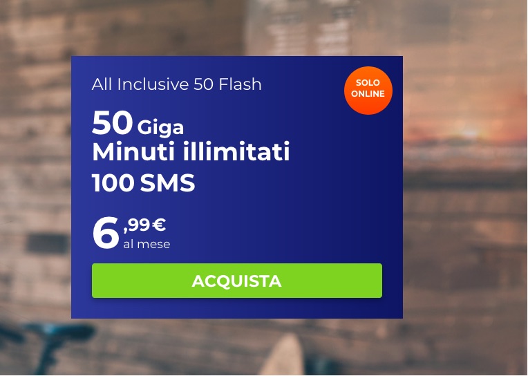 Wind All Inclusive 50 Flash per ex Iliad